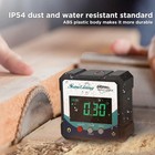 Digital Level Angle Gauge Meter Magnetic Electronic Finder Black 