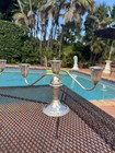 Vintage Pair Of Duchin 3 Arm Sterling Silver Candelabras With Weighted Base