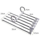 1pc Telescopic Folding Pants Rack Multi-layer Hanger Closet Storage Clip - New