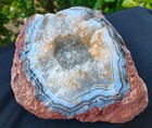 5 Lb 5 29 Oz Big Raw Blue Lace Agate Uv Reactive  wet Shot 