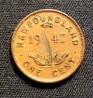 1947 C Newfoundland Cent  Enn Coins