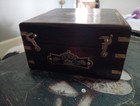 Vintage Hampton Nautical Brass Sextant In Wooden Box