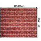 10 X 8 Ft Brick Wall Backdrop For Photoshoot Polyester Fabric Red Brick Backd   