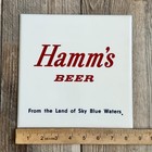 Vintage 1960 s Hamm s Beer Logo Lakeside Plastics Tile Land Of Sky Blue Water