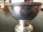 Rare Antique The Embassy Club Brooklyn Ny Silver Plated Footed Sauce Bowl 1930s
