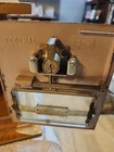 Large Vintage Post Office Box Door Safe Piggy Bank W key Lock 2 Keys 