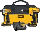 Dewalt 20v Max Cordless Drill And Impact Driver  Power Tool Combo Kit   Includes