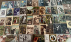 Huge Lot Of 65 Early 1900 s sentimental Lovers Courtship romance Postcards-d178
