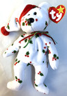 New  Clean And Mint Rare 1998 Holiday Teddy Ty Beanie Baby Pe Pellets Tag Errors