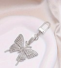 Beautiful Butterfly Rhinestone Key Chain Purse Backpack Charm Keychain