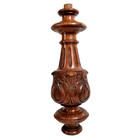 Acanthus Leaf Wood Carving Column 13 07 In Antique French Architectural Salvage