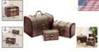 Hand-carved Floral Wooden Boxes - Antique Decor Storage