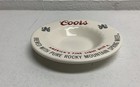 Coors Light Beer Americas Fine Light Beer Vintage Ceramic Ashtray 6  White