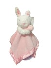 Carters Pink Bunny Plush Baby Blanket Satin Trim Back Security Lovey 2016