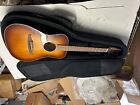 Fender Malibu Classic All Solid Electric Acoustic Guitar Aged Cognac Burst W Bag