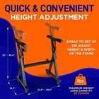 Pyle Heavy Duty Keyboard Stand W Wheels Digital Electronic Piano Stand