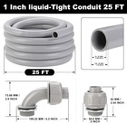1 Inch Flexible Liquid Tight Conduit 25ft  Non Metallic Electrical Conduit Kit W