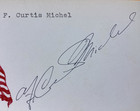 F  Curtis Michel Nasa Astronaut Autographed Signed Card Free Shipping