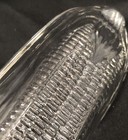 Vintage Pressed Glass Corn On The Cob Clear Glass  Shaped Individual Tray plate