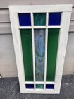 Stain Glass Window 36   x18    Vintage Antique Window Glass Read