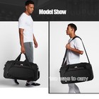 Uarition Gym Bag For Men - 55l Black Durable Large Duffle Bag For Travel  Wor   