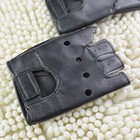 Fingerless 100  Genuine Leather Driving Gloves Chauffer Swift Wears