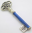 Vintage Italian Handmade Genuine Silver  loves Me  Loves Me Not  Life Size Key