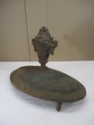 Antique Cast Iron  the Crown Jewel  Parlor Stove Top Lid Finial Topper