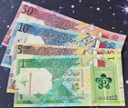 Qatar Riyal Set Of 4 Notes   Unc  Br  New  2020 22 Issues Beautiful Set Unpacked