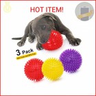 Vitever 3 Colors 4 5    Heavy Duty Squeaky Dog Toy Balls For Medium Large Dogs  Do