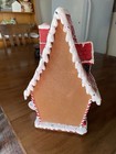 Christmas Gingerbread House Light Up Glitter 14    Tall Tabletop Decor Resin