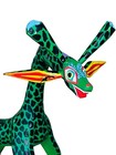 Mexican Carved Wood 7    Folk Art Giraffe Alebrije Oaxaca Mexico Signed By Artist