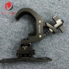 10pc Black Aluminum Truss Stage Light 80kg 360 Folding Clamp Lights Hook 42-60mm