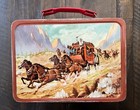 Vintage 1961 Lawman Metal Lunch Box     John Russell   Peter Brown     No Thermos