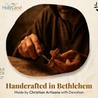 Holy Land Market 3 Olive Wood Crosses From The Holy Land - 2 5 Inch Pocket Palm