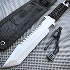 11  Hunting Tactical Fixed Blade Survival Camping Knife W  Sheath   Fire Starter