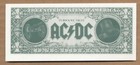 Ac dc - Moneytalks Rare Promo Faux One Dollar Bill  90