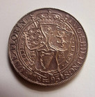Great Britain 1895 Silver Florin Queen Victoria Vailed Head Xf Condition