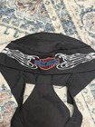 Vintage 90s Harley Davidson Black Durag  Skull Cap  Bandana Made In Usa Eagle