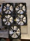 5 X Corsair Ml140 Black 140mm Pwm Premium Pc Fans - Never Used