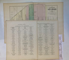 City Of Detroit Plat Map From 1873 Atlas Of Michigan  Business Cards Of Patrons