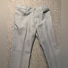 Levis 517 Bootcut Vtg Polyester Dress Pant Mens 34x32  fit 32x30  Gray Y2k Light