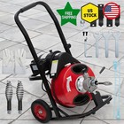 Electric Drain Cleaner Machine 100ft X 3 8 Inch Plumbing Snake Sewer Auger 370w