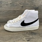 Nike Blazer Mid  77 Vintage Sneakers Shoes Men s Size 10 Us White Bq6806-100