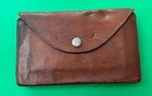 Antique Leather Traveling Apothecary Case W  Glass Viles Medicine Perfume Spices
