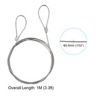 Stainless Steel Cable  6 Pack Pvc Coated 1 32  Wire Rope For Deck Railing 3 3ft