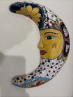 Man In The Moon Alba Talavera Mexican Folk-art Hand Painted 12  Wall Decor
