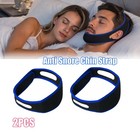 2 Pack Anti Snore Chin Strap Stop Snoring Belt Sleep Apnea Support Solution