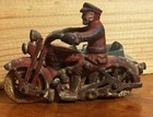 Hubley -- 1930   s Harley Davidson Motorcycle With Sidecar Cast Iron Antique Toy