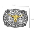 Longhorn Bull Belt Buckle For Men- Western Rodeo Cowboy Large Belt Buckles